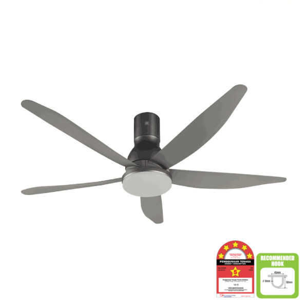 KDK NIKKO (150cm/60")  5 Blades LED Ceiling Fan | K15UW-REY (Long Pipe)